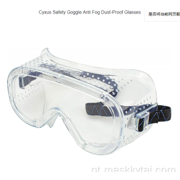 Óculos de proteção anti-vírus anti-poeira à prova de poeira